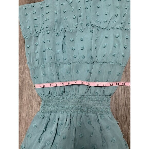 EMERALD Sundae Green Dress Size‎ Small Swiss Dot - Picture 9 of 11